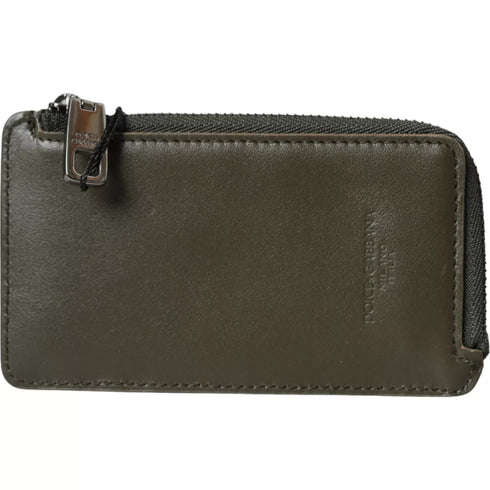 Dolce & Gabbana Multicolor Calfskin Leather Logo Card Holder Women Wallet
